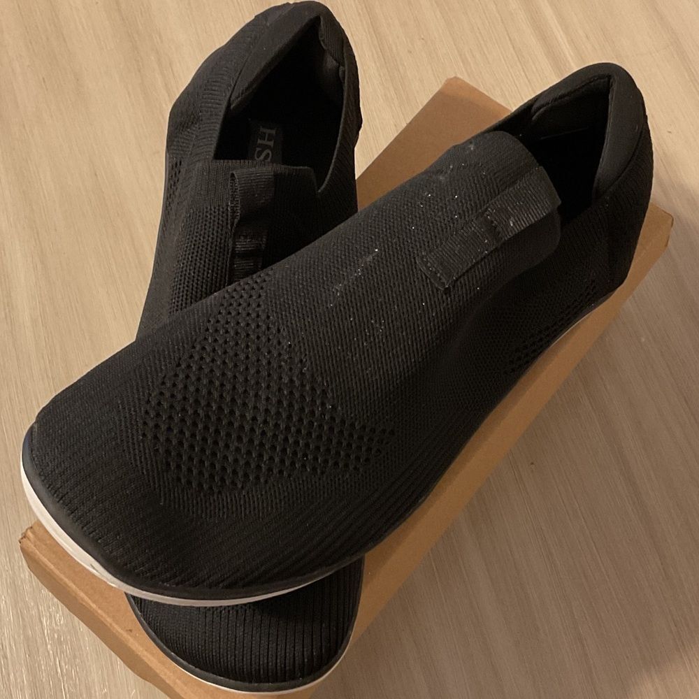 HSQ Black Slip-on casual sneakers - Picture 2 of 5